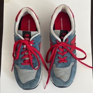 New Balance Red and Blue Gray Sneakers